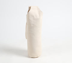 Hand Stitched Cotton Canvas Tote Bag for Yoga Mat