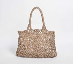 Macrame Jute Tote Bag