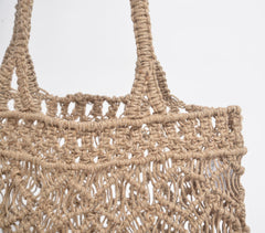 Macrame Jute Tote Bag