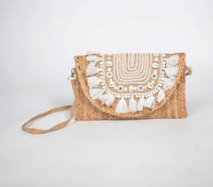 Tassel Embellished & Braided Jute Sling Bag