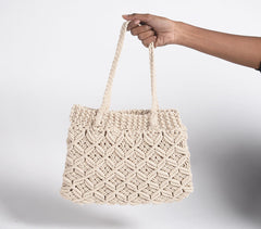 Diamond Macrame Handbag