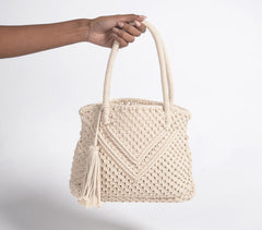 Hand Knotted Macrame handbag