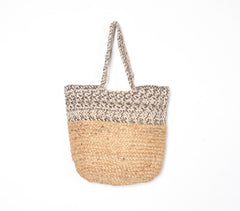 Hand Braided Jute & Cotton Tote Bag
