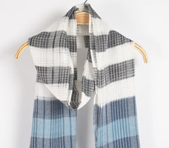 Handwoven Classic Block Striped Stole
