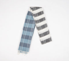 Handwoven Classic Block Striped Stole