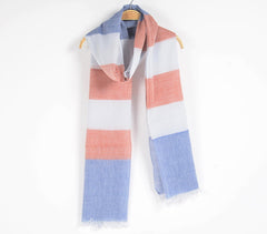 Handwoven Classic Colorblock Stole