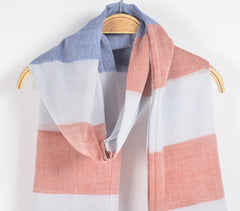 Handwoven Classic Colorblock Stole