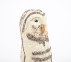 Handmade Felt Owl Plushie Soft Toy