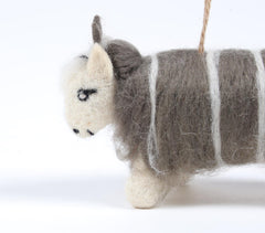 Handmade Felt Sheep Hanging