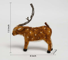 Handmade Felt Cotton Chital Deer Toy