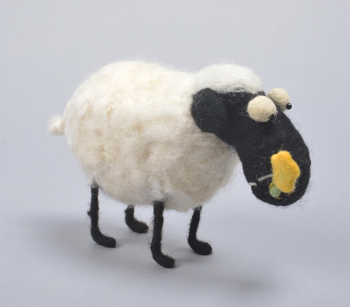 Handmade Felt Cotton 'Shaun the Sheep' Toy