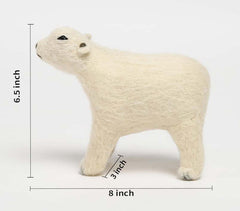 Handmade Felt Cotton Polar Bear Toy