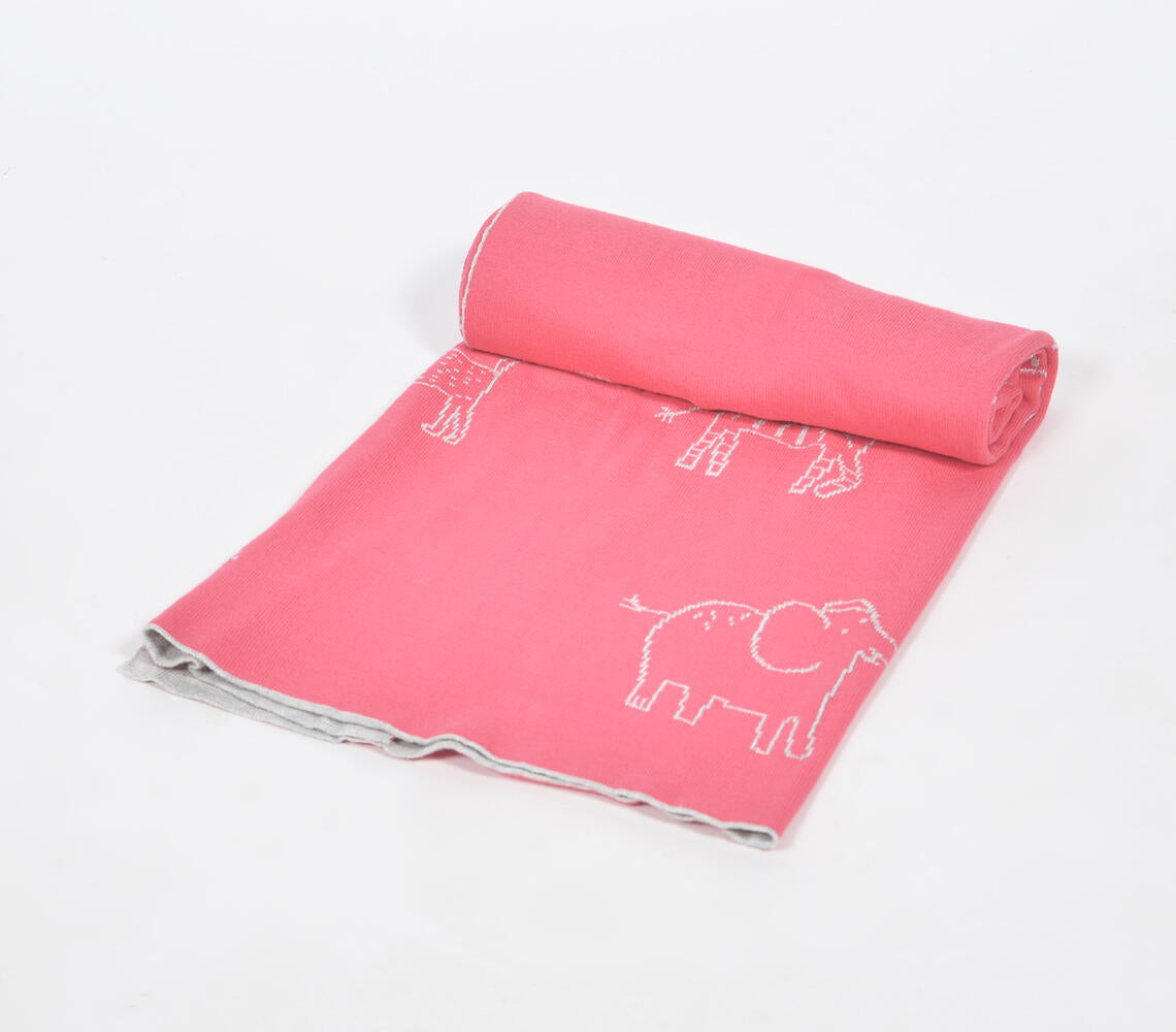 Knitted Cotton Baby Blanket