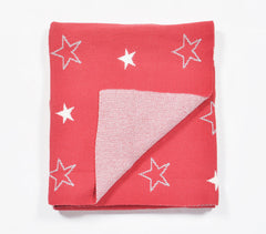 Knitted Cotton Starry Baby Blanket