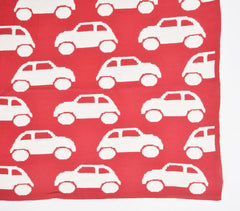 Knitted Cotton Cars Baby Blanket