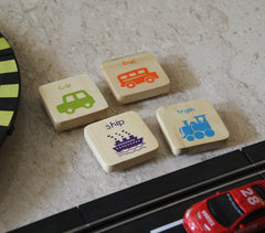 Transport Mini Learning Magnets for Kids (Set of 4)