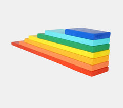 Handmade Wooden Rainbow Stacking Plates (7 Pieces)