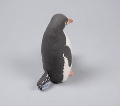 Embroidered Recycled Fabric Plush Penguin Toy