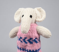 Hand Knit Woolen Elephant Soft toy