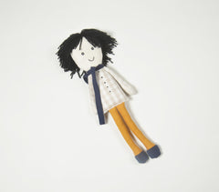 Handmade Pixie-Haired Plush Rag Doll