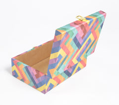 Chevron Shift Tusser Silk Jewelry Box
