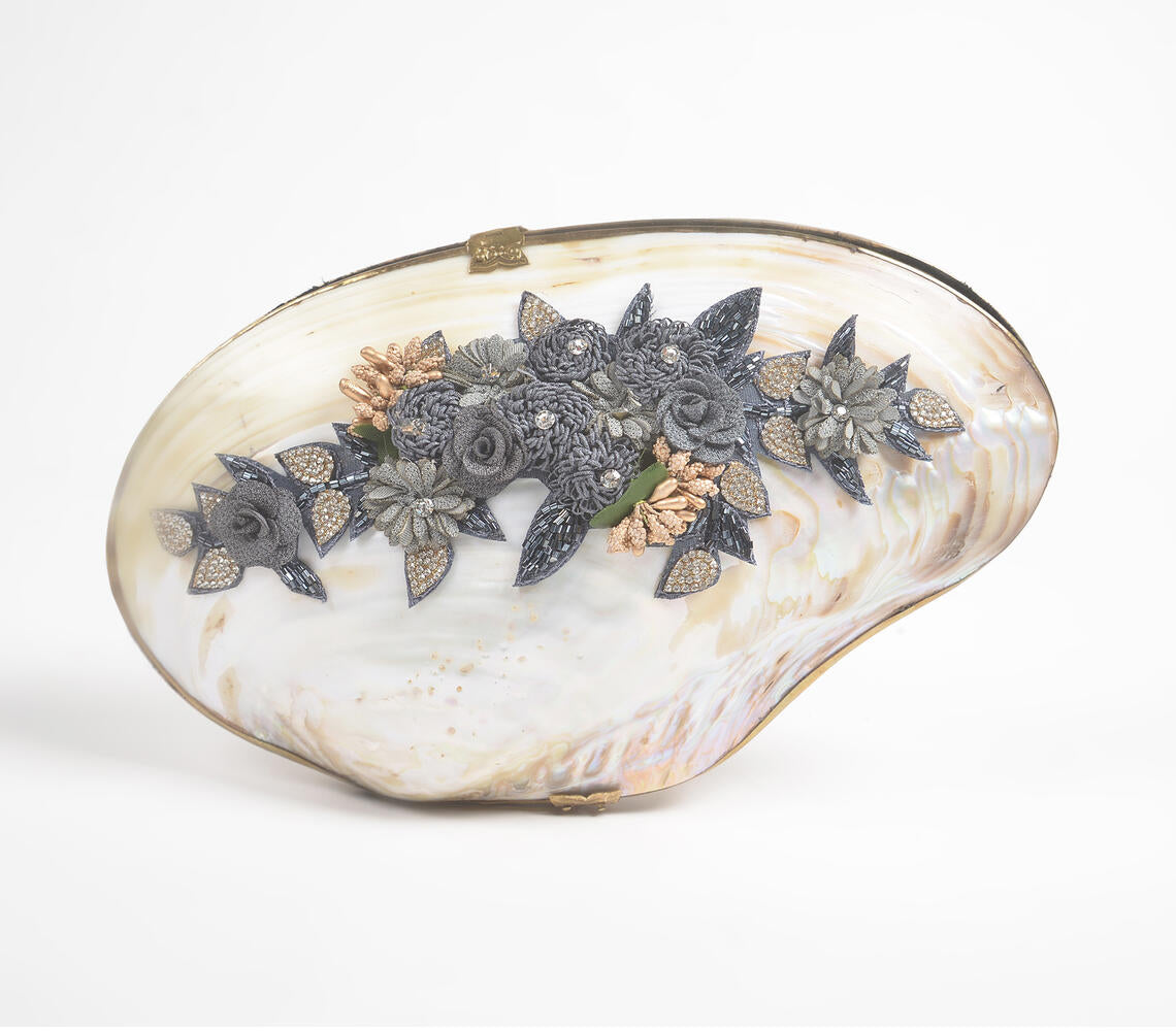 Statement Handcrafted Seashell Jewelry Box
