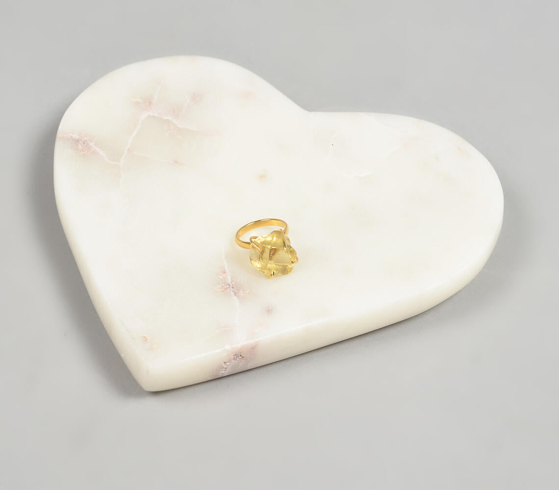 Beer Quartz Gemstone Ring