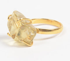 Beer Quartz Gemstone Ring