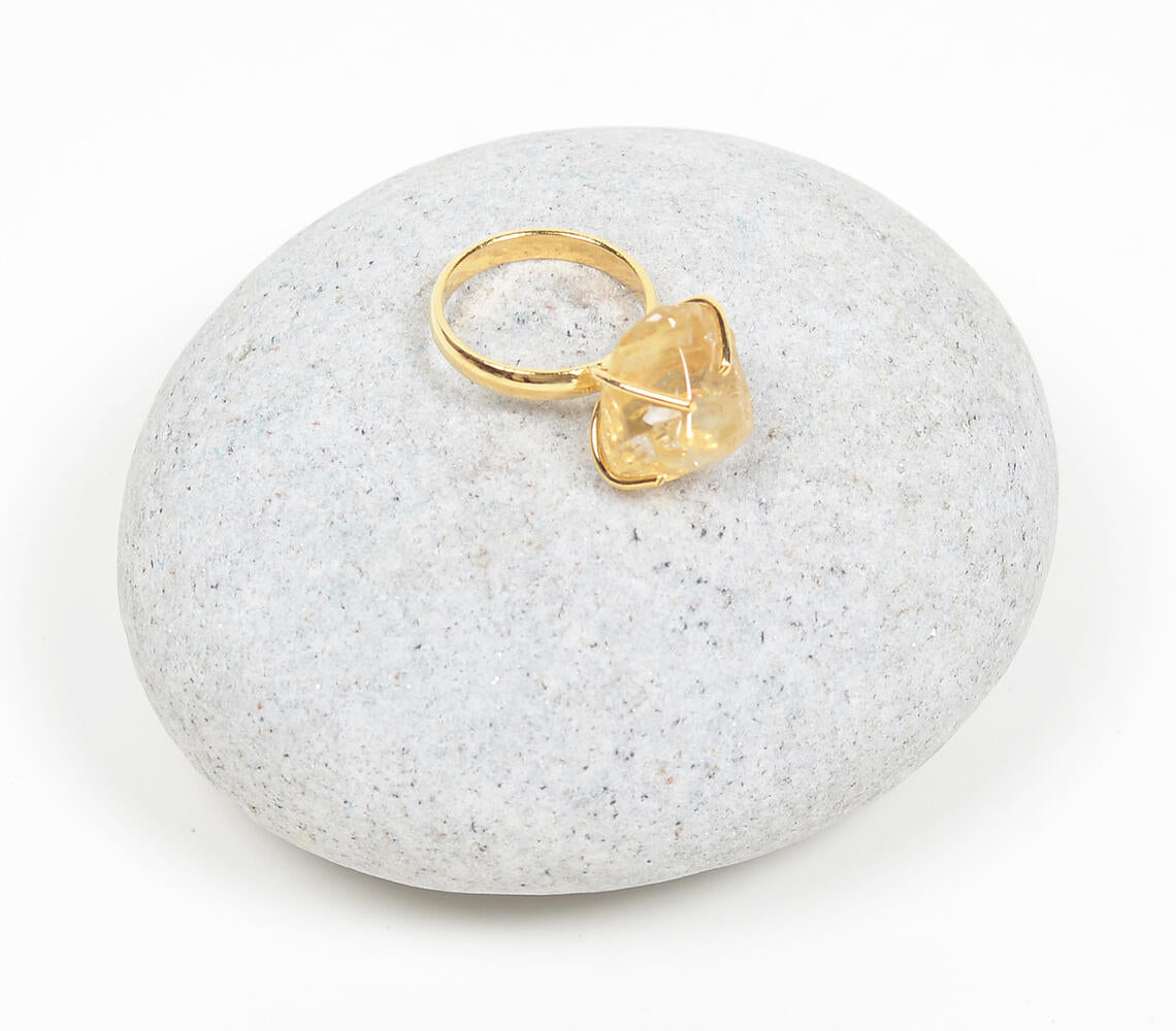 Citrine Stone Ring