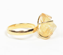 Citrine Stone Ring