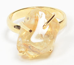 Citrine Stone Ring