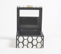 Honeycomb Bone & MDF Jewelry Box