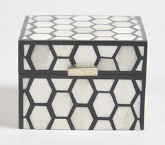Honeycomb Bone & MDF Jewelry Box