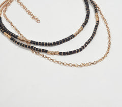 Handcrafted Boho-chic Multi-Layer Bone Necklace