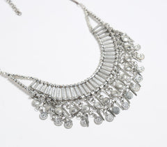 Metallic Cluster Charm & Spike necklace