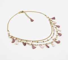Multi-layer Tasseled Boho-chic Bone Necklace