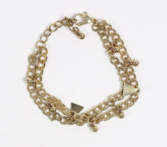 Chunky Metallic Triangular Charms Bracelet (small)