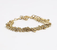 Chunky Metallic Triangular Charms Bracelet (small)