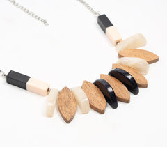 Wood & Resin Embellishments Boho Necklace
