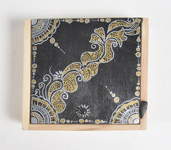 Traditional Art Hand Painted Wooden Trinket Box