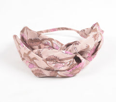 Floral Block printed Knot Hairband