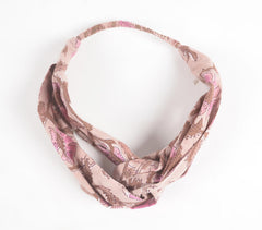 Floral Block printed Knot Hairband