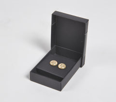 Floral Antique Metal Cuff Links