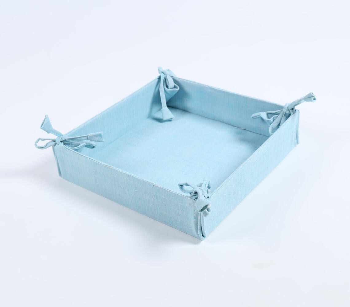 Sky Blue Square Decorative Tray