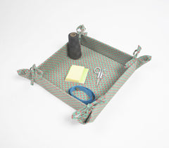 Green Floral Decorative Storage Tray