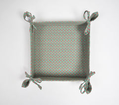 Green Floral Decorative Storage Tray