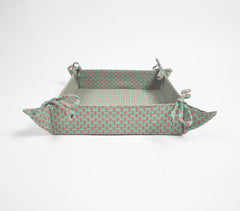 Green Floral Decorative Storage Tray