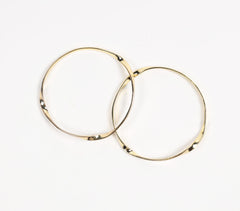 Recycled Brass Assymetrical Bracelets (Set of 2)