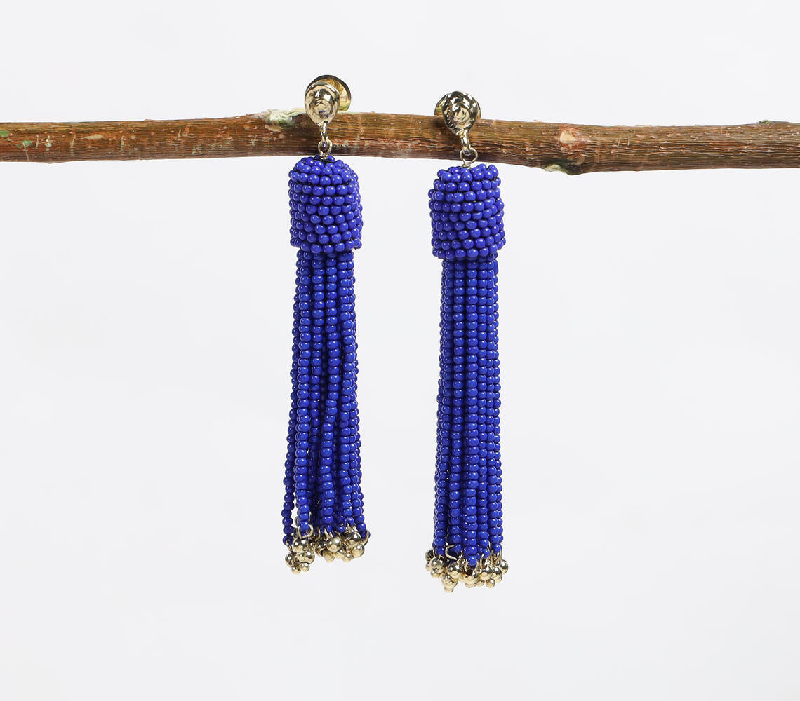 Czech Seed Beads Drop Earrings