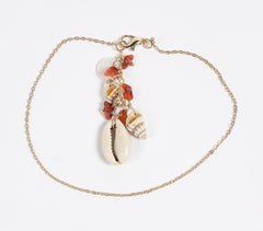 Gold-Toned Recycled Brass Boho Anklet